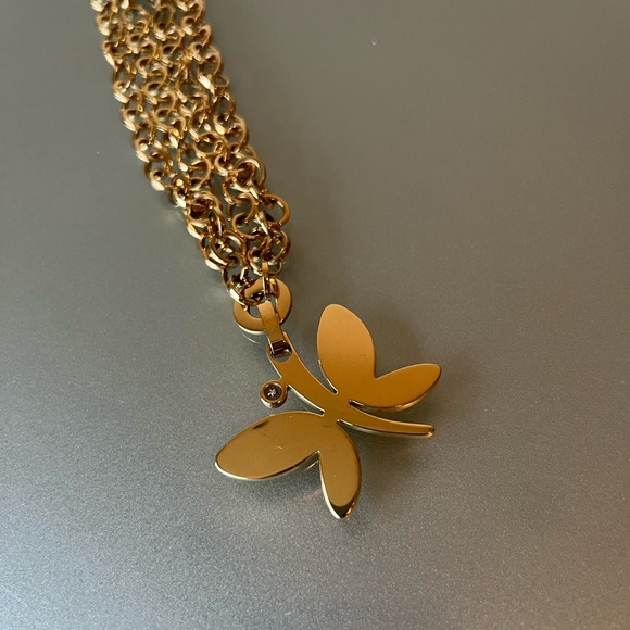 Folli Follie 🦋 Butterfly Gold Plated Necklace - Picture 3 of 6